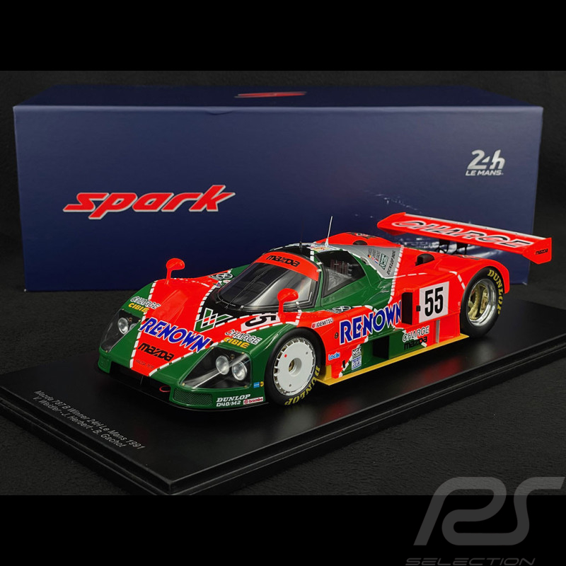 Mazda 787 B n° 55 Vainqueur 24h Le Mans 1991 1/18 Spark 18LM91