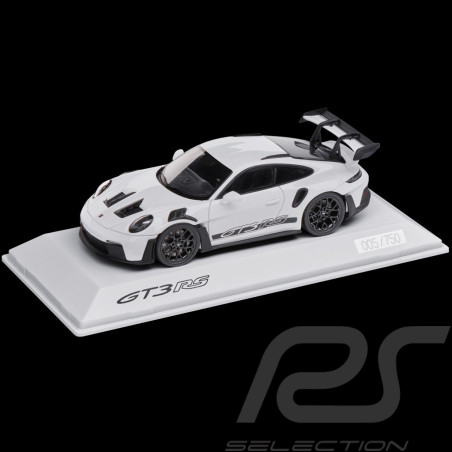 Porsche 911 GT3 RS Type 992 2023 Weiß / Schwarze Streifen 1/43