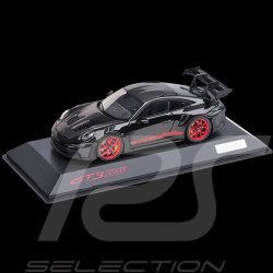 Porsche 911 GT3 RS Type 992 2023 Weissach Package Black / Pyro Red Stripes 1/43 Spark WAP0202760RPLP