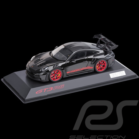 Porsche 911 GT3 RS Type 992 2023 Weissach Package Noir / Bandes Rouges Pyro 1/43 Spark WAP0202760RPLP