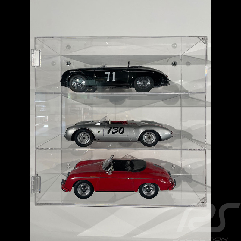 Wandvitrine für 3 Modellautos Spark / Minichamps / Schuco 1/12 Premium