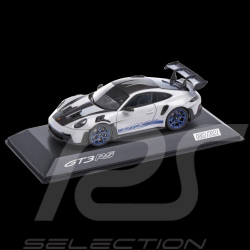 Porsche 911 GT3 RS Type 992 2023 Ice Grey Metallic / Indigo Blue Stripes 1/43 Spark WAP0201530P002