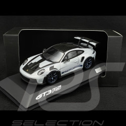 Porsche 911 GT3 RS Type 992 2023 Ice Grey Metallic / Indigo Blue Stripes 1/43 Spark WAP0201530P002