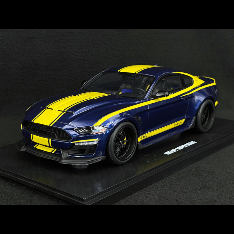 Ford Shelby Mustang SuperSnake Blue Hornet 2021 Blue / Yellow 1/18 GT  Spirit GT871