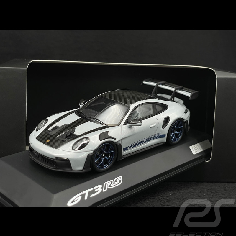 RAR 911 Besondere Nummer Porsche 911 GT3 RS Type 992 2023 Eisgraumetallic / Indigoblaue Streifen  1/43 Spark WAP0201530P002