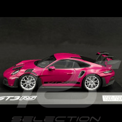 RARE Numéro Spécial Porsche 911 GT3 RS Type 992 2023 Rouge Rubis Exemplaire n° 1500 / 1500 1/43 Spark WAP0202790RGT3