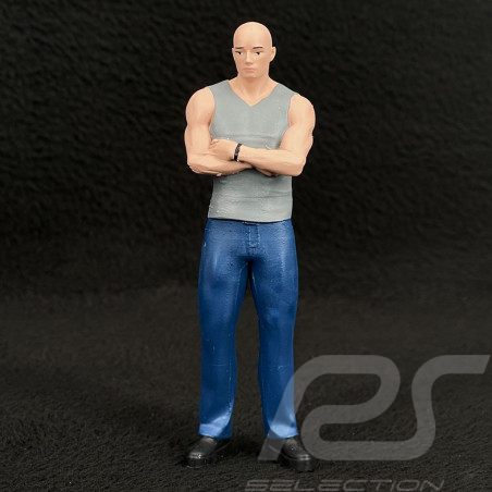 Figur muskulöser Mann Straßenrennfahrer Diorama 1/18 Premium 18005