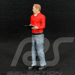Figurine homme en chemise Journaliste reporter Diorama 1/18 Premium 18007