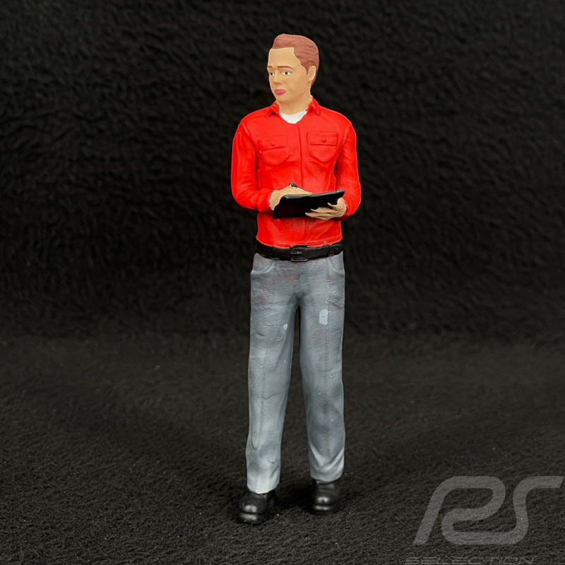 Figurine man in shirt Journalist reporter Diorama 1/18 Premium 18007