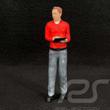 Figurine homme en chemise Journaliste reporter Diorama 1/18 Premium 18007