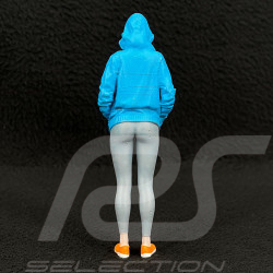 Figurine fille sportive en sweat à capuche Diorama 1/18 Premium 18014