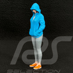 Figurine fille sportive en sweat à capuche Diorama 1/18 Premium 18014