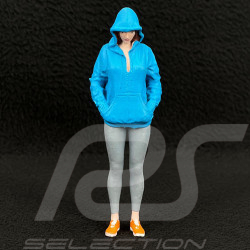 Figurine fille sportive en sweat à capuche Diorama 1/18 Premium 18014