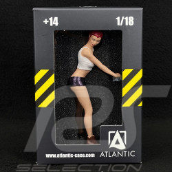 Figur sexy Mädchen Car wash Kurzhaarige Rothaarige Diorama 1/18 Premium 18016