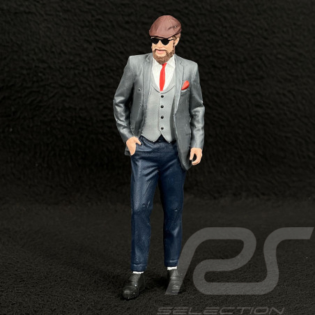 Figurine homme élégant avec casquette cuir Diorama 1/18 Premium 18020