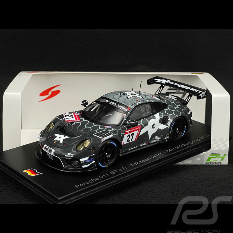 Porsche 911 GT3 R Type 991 n° 27 24h Nürburgring 2022 1/43 SG865