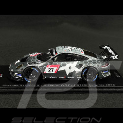 Porsche 911 GT3 R Type 991 n° 27 24h Nürburgring 2022 1/43 SG865