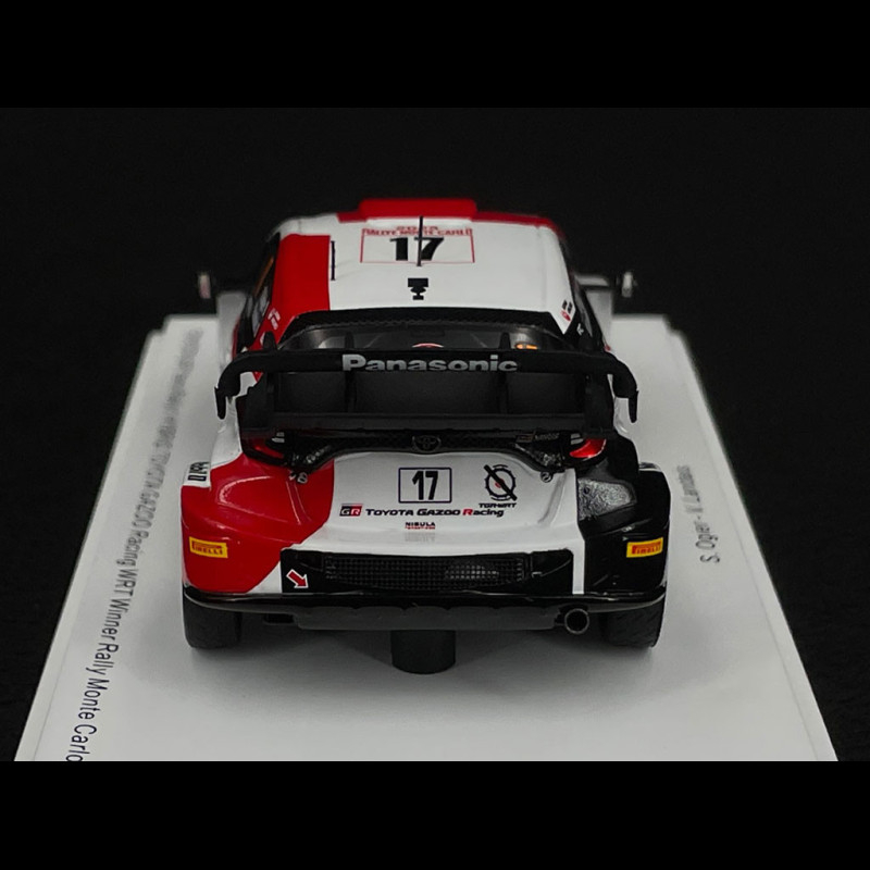 Miniature Spark Toyota GR Yaris Rally1 #17 Ogier - Vainqueur Rallye Monte Carlo 2023 (1/43)