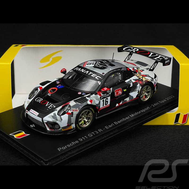 Porsche 911 GT3 R Type 991 n° 16 24h de Spa 2022 1/43 SB530