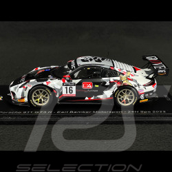 Porsche 911 GT3 R Typ 991 n° 16 24h Spa 2022 1/43 SB530