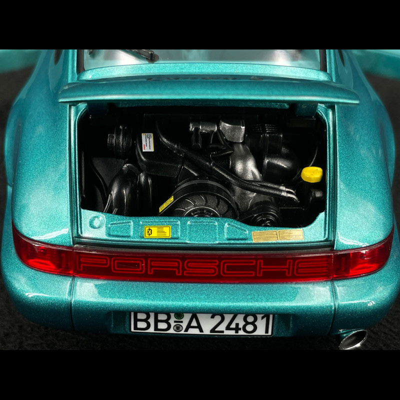 PORSCHE 911 - 964 CARRERA 2 vert Wimbledon 1/18 1992 Norev 187329 3551091873297