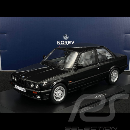 BMW 325i E30 1988 Black metallic 1/18 Norev 183203