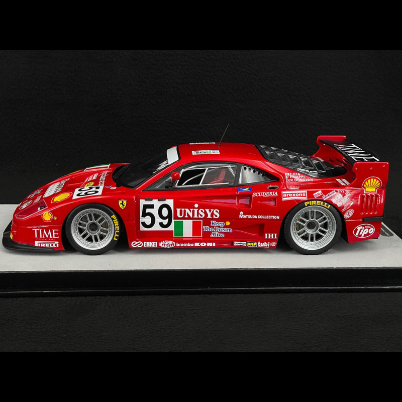 Ferrari F40 GTE 3.5L Turbo V8 n° 59 24h Le Mans 1996 Ennea 1/18 Tecnomodel  TM18-286A