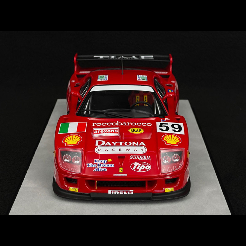 Ferrari F40 GTE 3.5L Turbo V8 n° 59 24h Le Mans 1996 Ennea 1/18 Tecnomodel  TM18-286A