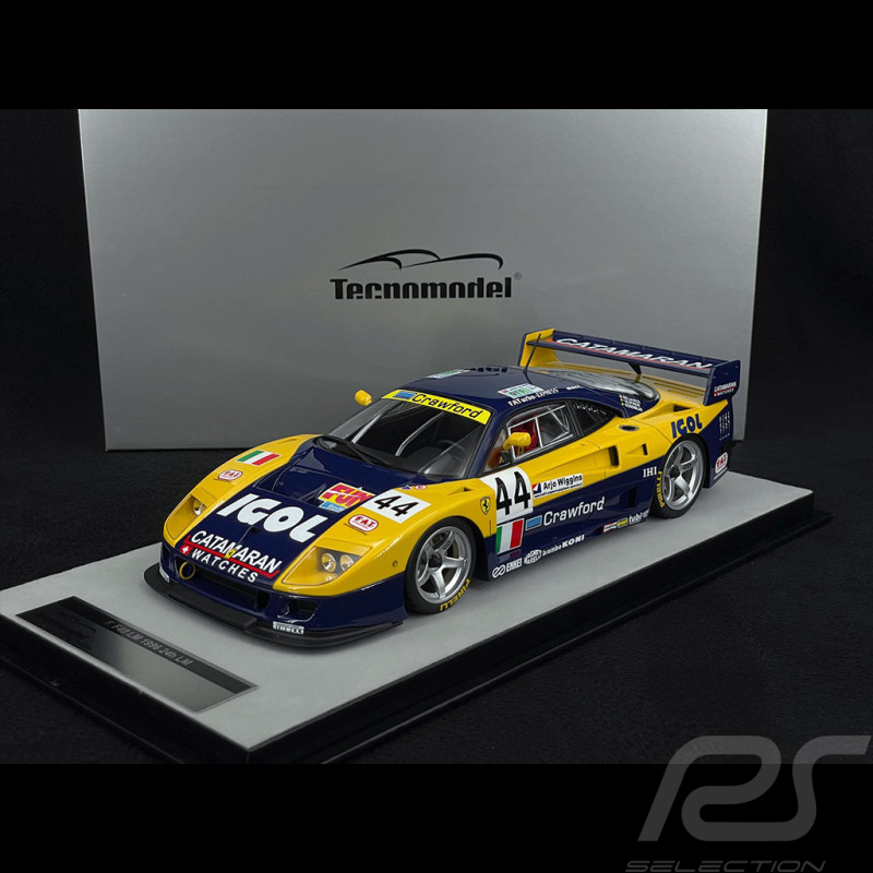 Ferrari F40 GTE 3.5L Turbo V8 Nr 1 24h Le Mans 1996 Ennea Igol 1/18 Tecnomodel TM18-286B