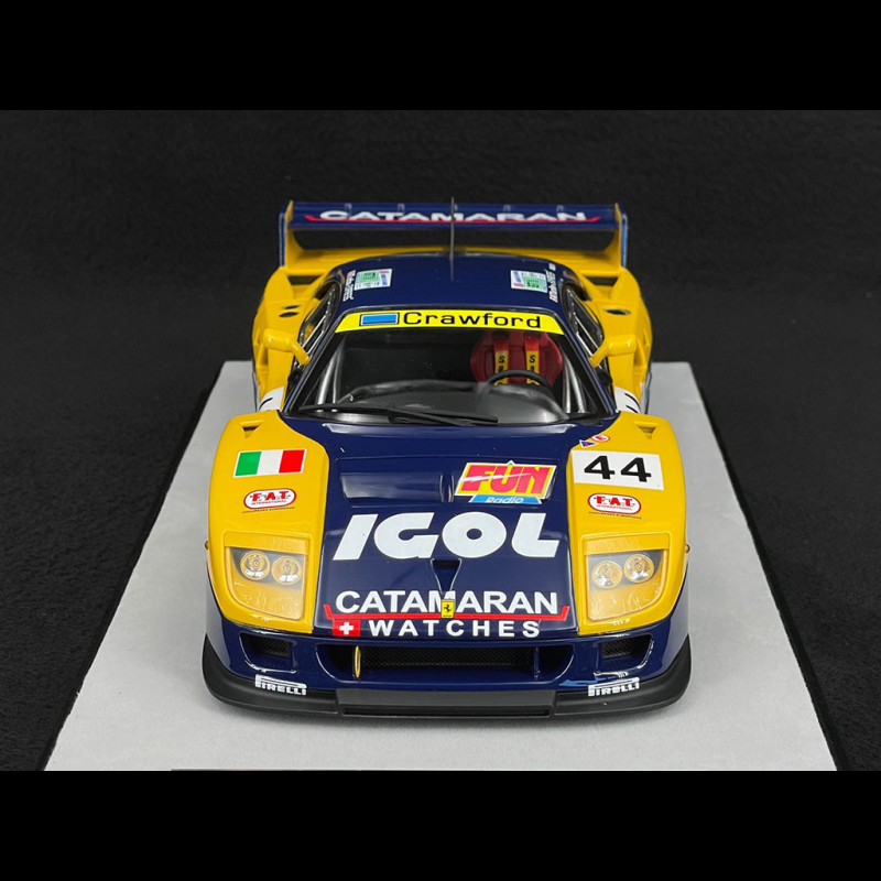 Ferrari F40 GTE 3.5L Turbo V8 n° 1 24h Le Mans 1996 Ennea Igol 1/18  Tecnomodel TM18-286B