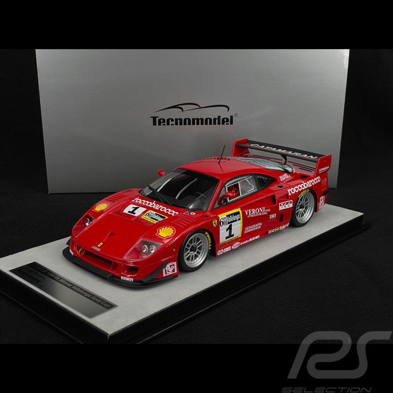 Ferrari F40 GTE 3.5L Turbo V8 n° 1 Vainqueur 6h Vallelunga 1996 Ennea 1/18 Tecnomodel TM18-286C