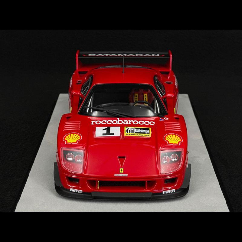 Ferrari F40 GTE 3.5L Turbo V8 n° 1 Winner 6h Vallelunga 1996 Ennea 1/18  Tecnomodel TM18-286C