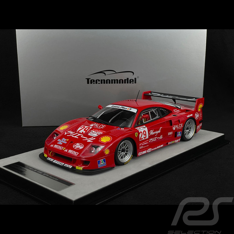 Ferrari F40 GTE 3.5L Turbo V8 Nr 29 BPR 1000km Suzuka 1996 Ennea 1/18 Tecnomodel TM18-286D