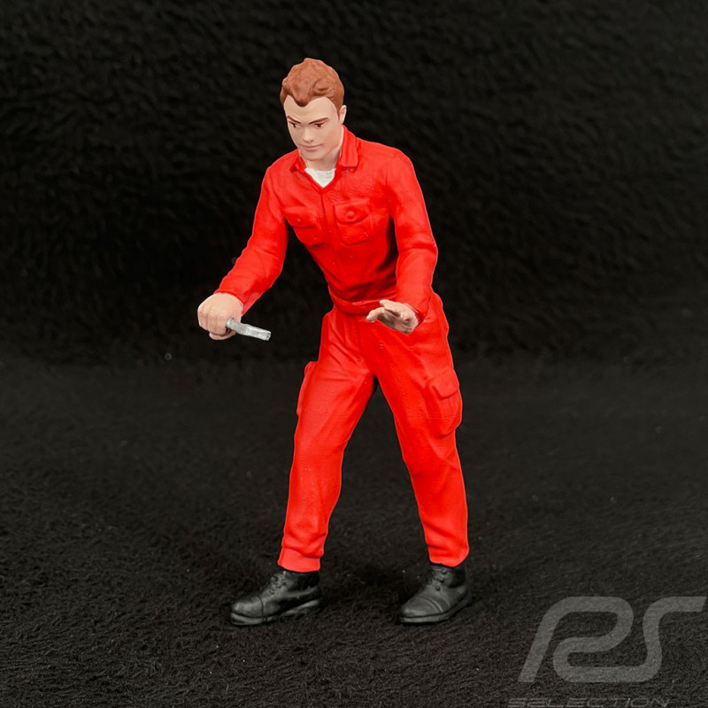 Figur Mechaniker mit Rollgabelschlüssel Diorama 1/18 Premium 18009