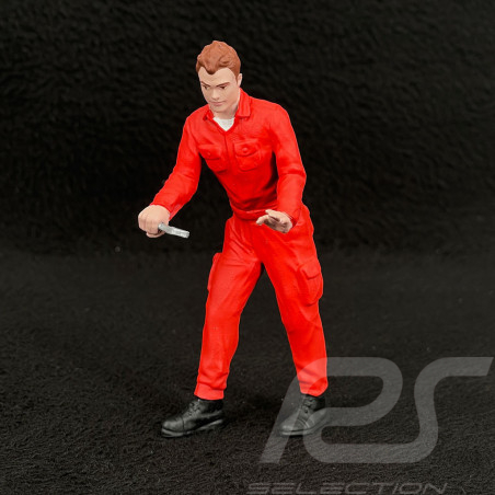 Figur Mechaniker mit Rollgabelschlüssel Diorama 1/18 Premium 18009