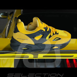 Chaussure Porsche Turbo Puma TRC Blaze Motorsport Sneakers Mesh / Simili cuir Jaune / Noir 307386-01 - Homme
