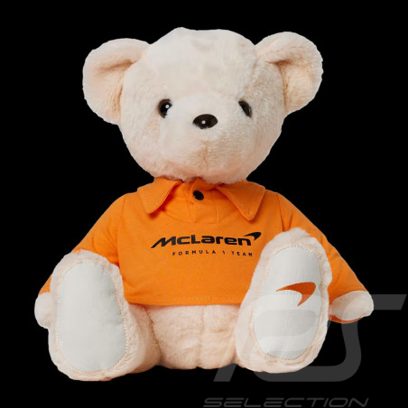 Peluche McLaren Ours Finborough Mascotte F1 Norris Ricciardo Papaya Orange