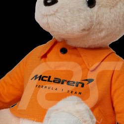 Peluche McLaren Ours Finborough Mascotte F1 Norris Ricciardo Papaya Orange