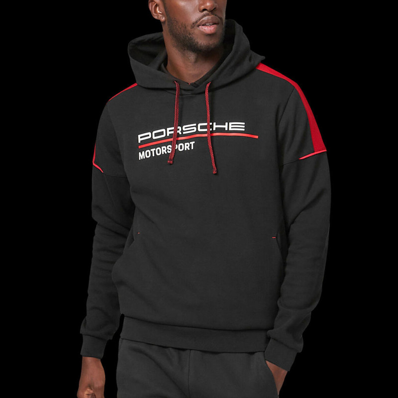 Duo Porsche Sweatshirt Motorsport + Porsche T-shirt Motorsport Black