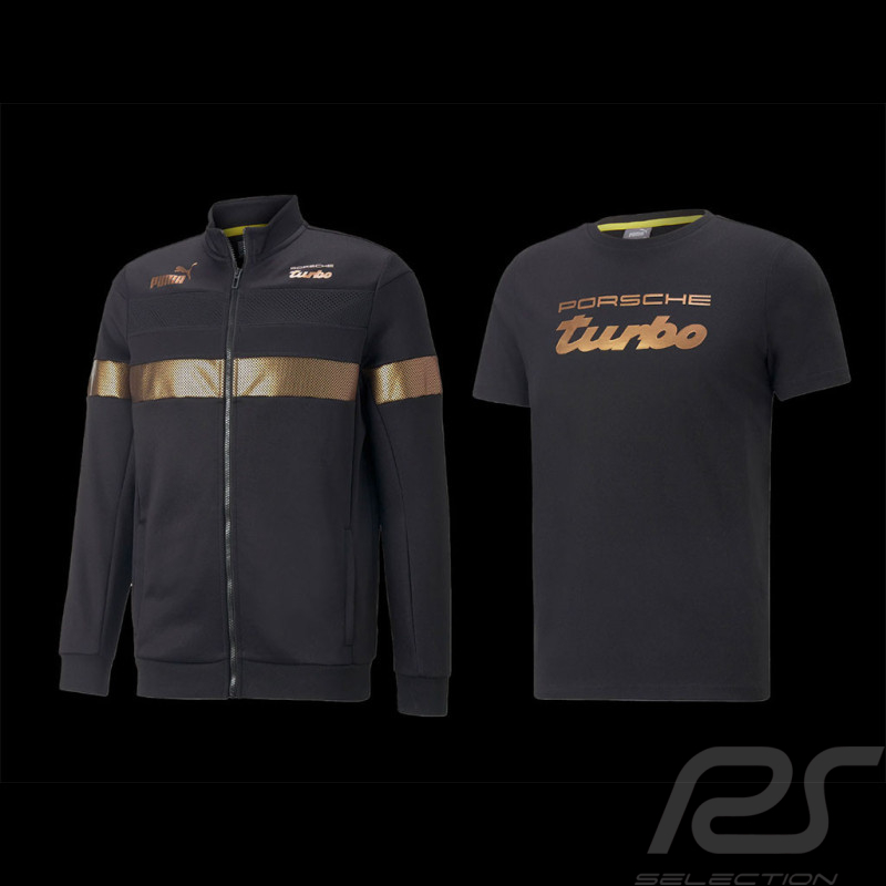 Duo Veste Porsche Turbo Puma + Veste Porsche Turbo Noir / Or