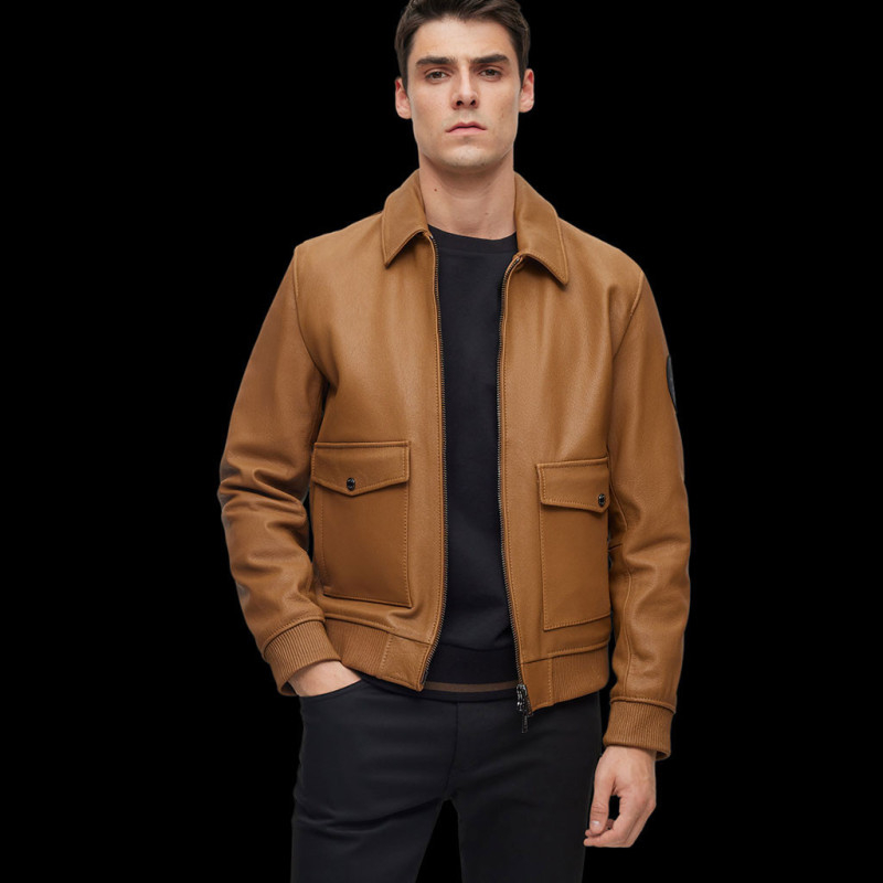 Bomber Jacket Jacke Boss Orange Boss Orange Lederjacke Hugo Boss