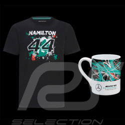 Duo T-Shirt Mercedes Lewis Hamilton + Tasse Mercedes-AMG Petronas F1 Graffiti