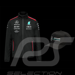 Duo Mercedes Jacket F1 Softshell  + Mercedes Cap F1 Team Hamilton Russell