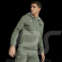 Duo Veste Mercedes à Capuche + Pantalon Mercedes AMG F1 Team Puma Vert Eucalyptus