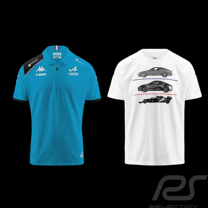 Duo Alpine Polo + Alpine T-shirt F1 Team Ocon Gasly Kappa