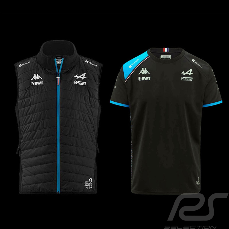 Duo Alpine sans manches + T-shirt Alpine F1 Team Ocon Gasly 2023 Kappa