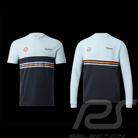 Duo McLaren T-Shirt Gulf + McLaren Pullover Gulf F1 Team Norris Piastri