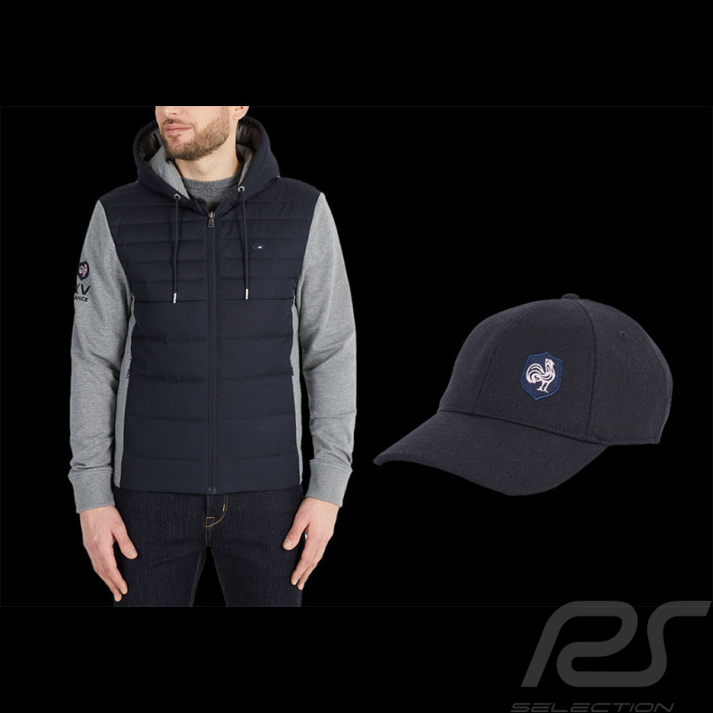 Duo Eden Park Jacke + Eden Park Cap XV de France