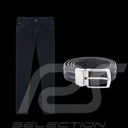 Duo Eden Park Jeans + Eden Park Belt Black Leather