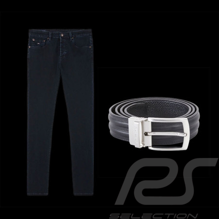 Duo Eden Park Jeans + Eden Park Belt Black Leather